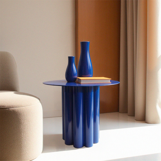 Leon - Table d'appoint ronde en aluminium ø43cm