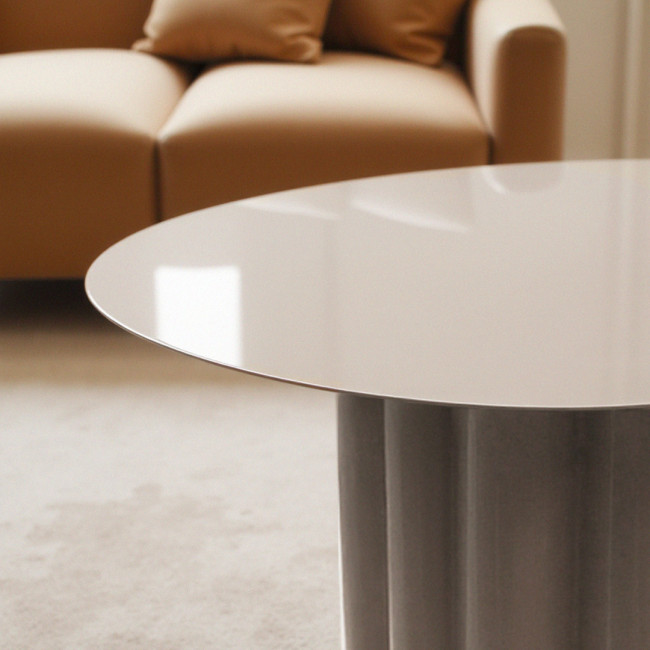 Leon - Table basse ronde en aluminium ø64cm
