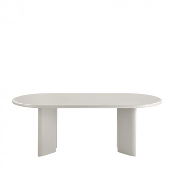 Nagano - Table à manger 10 personnes ovale en bois