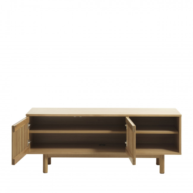 Berat - Meuble TV 2 portes en bois L143cm 