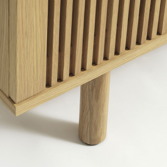 Berat - Meuble TV 2 portes en bois L143cm 