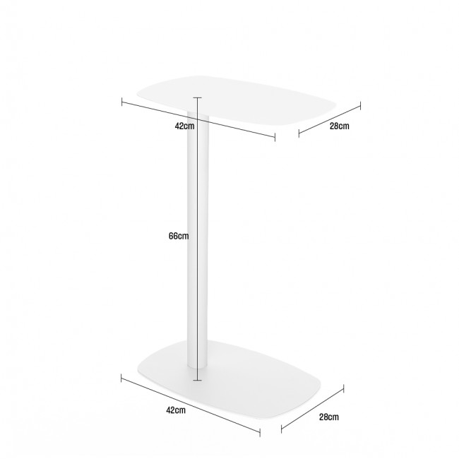 Sidy - Bout de canapé en métal H66cm