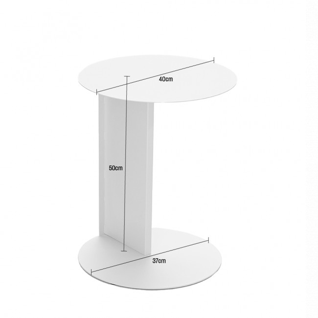 Jimy - Table d'appoint en métal H50cm