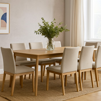 Table à manger extensible 180-230x80cm Skoll