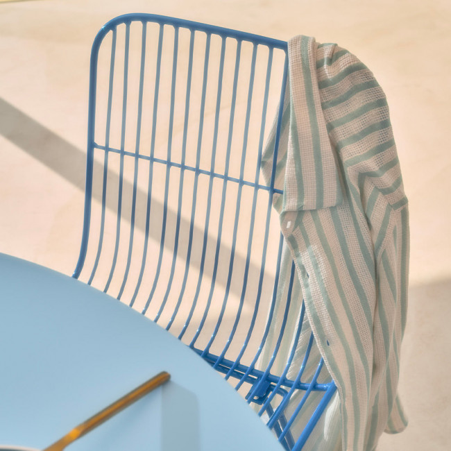 Lot de 2 chaises design en métal Ombra