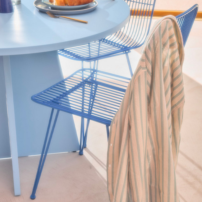 Lot de 2 chaises design en métal Ombra