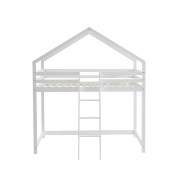 Kaba - Lit en mezzanine enfant en bois 90x190cm