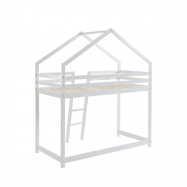 Kaba - Lit en mezzanine enfant en bois 90x190cm