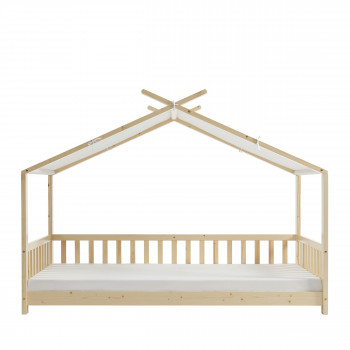 Zenid - Lit cabane enfant en bois 90x190cm