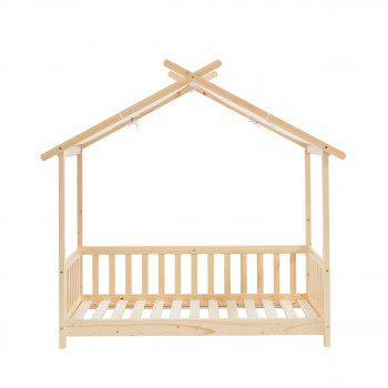 Zenid - Lit cabane enfant en bois 70x140cm