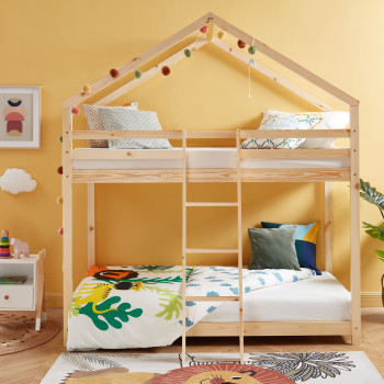 Kaba - Lit cabane enfant en bois 90x190cm
