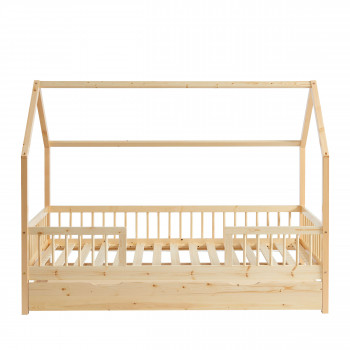 Kaba - Lit cabane enfant en bois 90x190cm