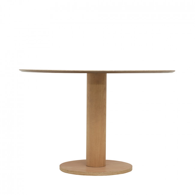 Lisa - Table à manger 4 personnes ronde en bois ø100cm