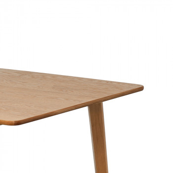 Mona - Table à manger extensible 6 à 10 personnes en bois 160-205x90cm