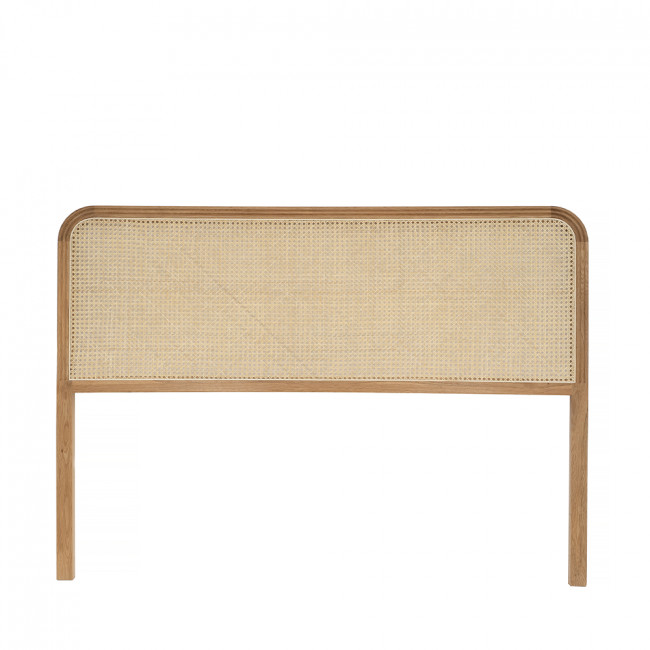 Billy - Tête de lit en cannage et bois L160cm