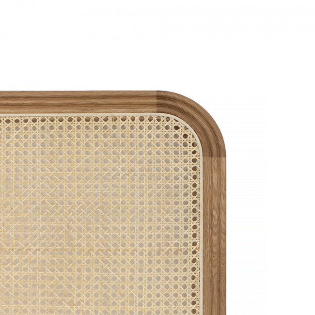 Billy - Tête de lit en cannage et bois L160cm