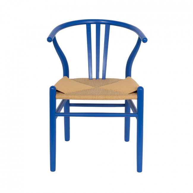 Lio - Lot de 2 chaises en corde tressée et bois