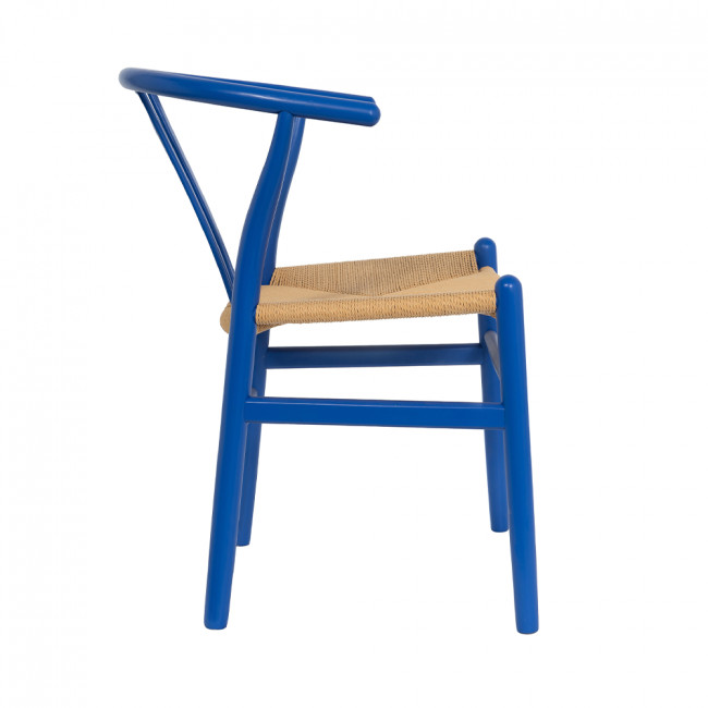Lio - Lot de 2 chaises en corde tressée et bois