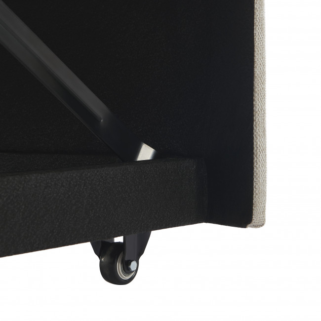 Matera - Canapé d'angle réversible convertible 3 places en tissu avec coffre