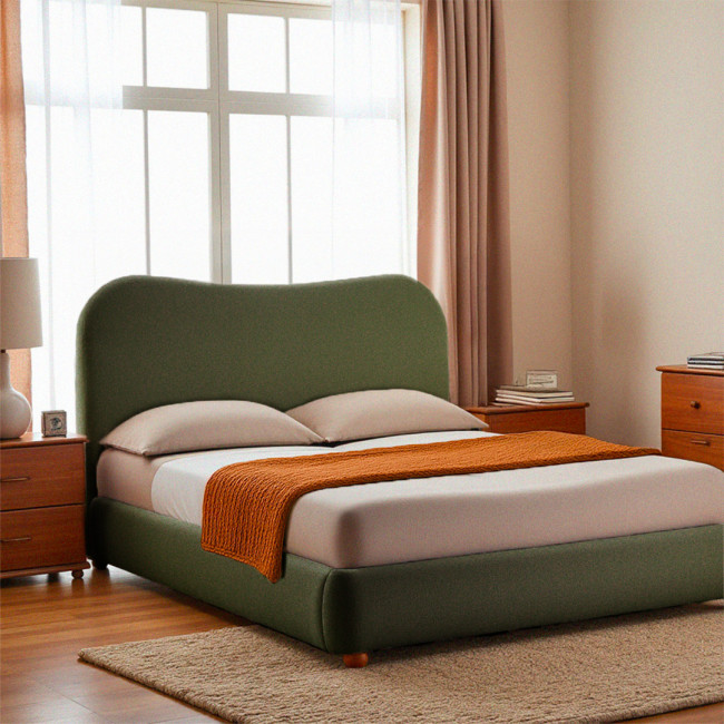 Napo - Lit coffre en tissu 140x190cm