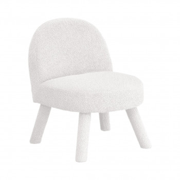 Abica - Fauteuil en tissu chenille