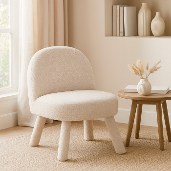 Abica - Fauteuil en tissu chenille