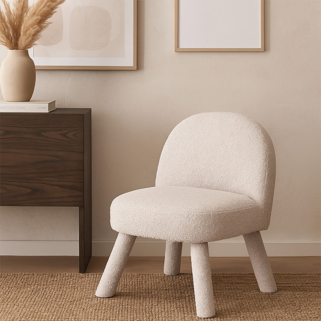 Abica - Fauteuil en tissu chenille