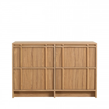Tori - Meuble de salle de bain 2 vasques en bois 