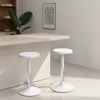 Pop - Tabouret de bar réglable en métal H60-81cm