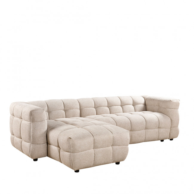 Bolly - Canapé d'angle réversible 4 places en tissu