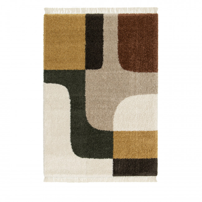 Loma - Tapis vintage à motif géométrique