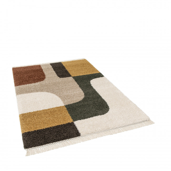 Loma - Tapis vintage à motif géométrique