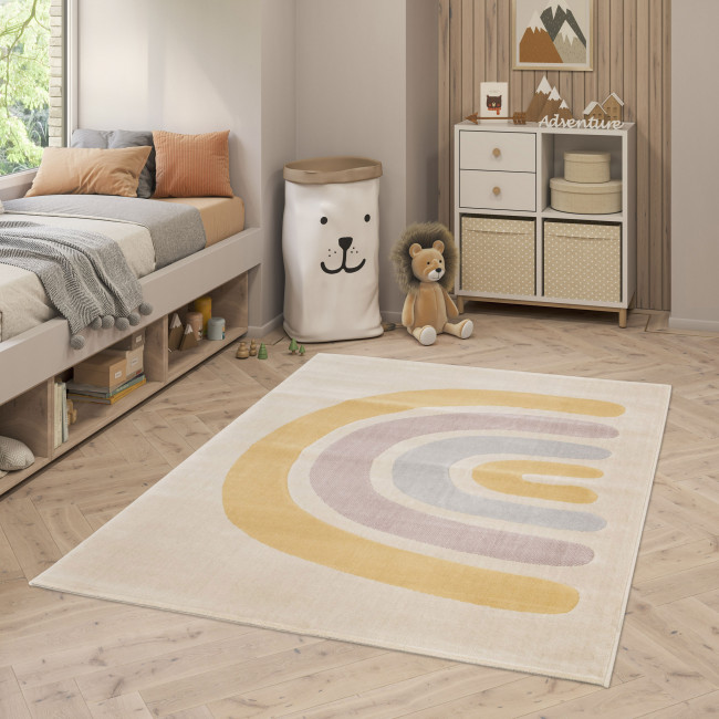 Zino - Tapis enfant à motif arc-en-ciel