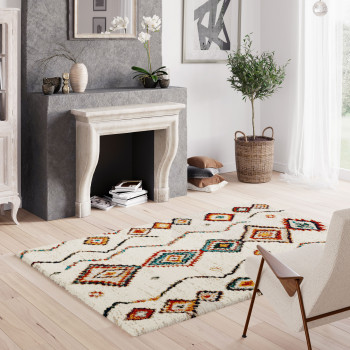 Zazy - Tapis d'inspiration berbère à motif ethnique