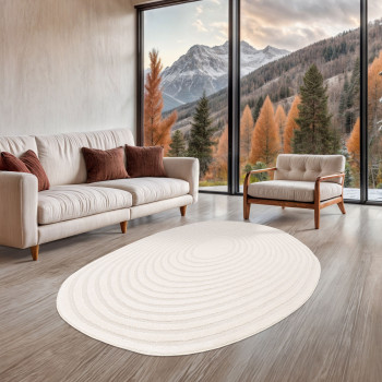 Gelato - Tapis contemporain de forme organique