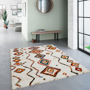 Zazy - Tapis d'inspiration berbère à motif ethnique