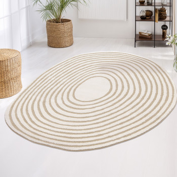 Gelato - Tapis contemporain de forme organique