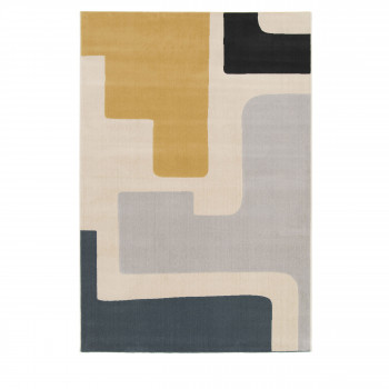 Tuma - Tapis contemporain à motif géométrique