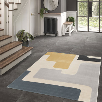 Tuma - Tapis contemporain à motif géométrique