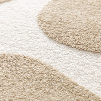 Flow - Tapis contemporain à motif floral en relief