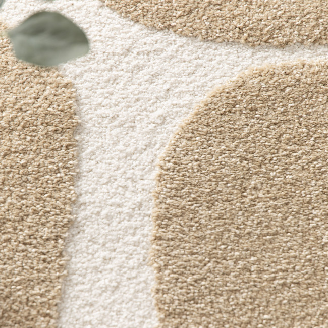 Flow - Tapis contemporain à motif floral en relief