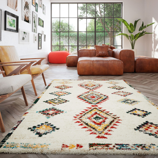 Tiki - Tapis d'inspiration berbère à losanges