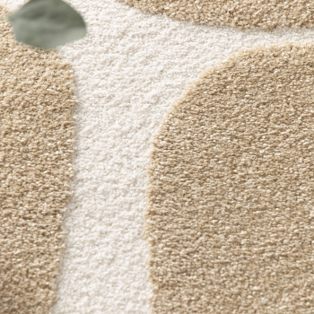 Flow - Tapis contemporain à motif floral en relief