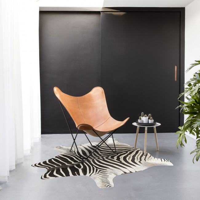 Mello - Tapis organique imitation peau de zèbre