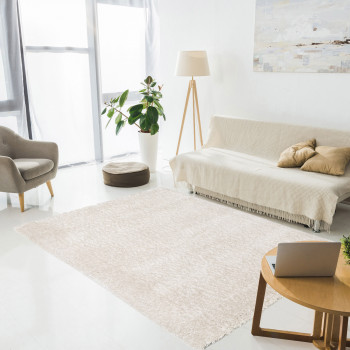 Yuka - Tapis uni à poils longs