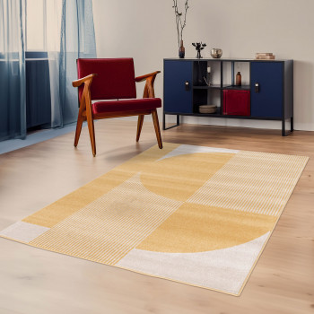 Pilo - Tapis à motifs géométriques arrondis