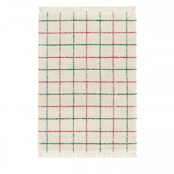 Moka - Tapis à motif quadrillage coloré
