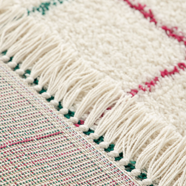 Moka - Tapis à motif quadrillage coloré