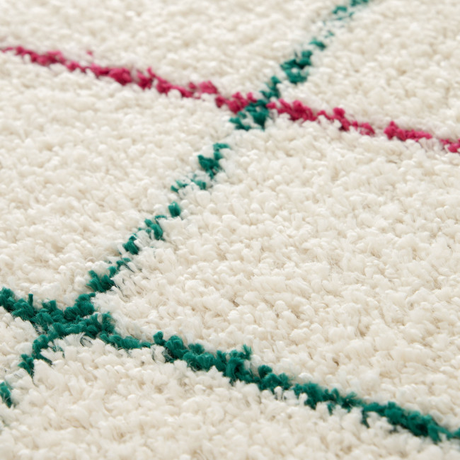 Moka - Tapis à motif quadrillage coloré