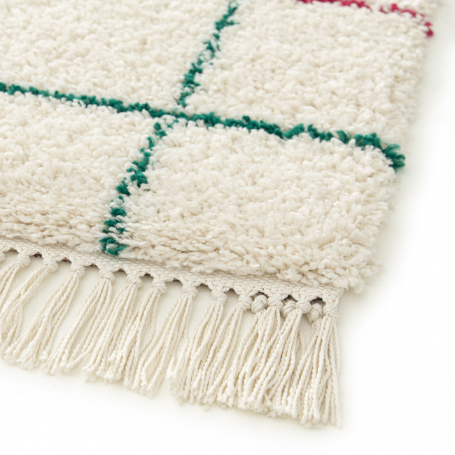 Moka - Tapis à motif quadrillage coloré